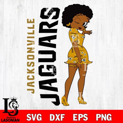 Jacksonville Jaguars FASHION GIRL svg,eps,dxf,png file, Digital Download , Instant Download