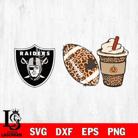 Fall Season Leopard Las Vegas Raiders svg, NFL svg eps dxf png file, Digital Download , Instant Download