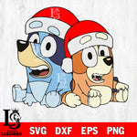 Bluey christmas svg dxf eps png file , Digital Download , Instant Download