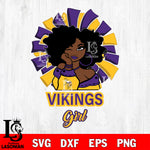 Minnesota Vikings girls svg eps dxf png file, digital download , Instant Download