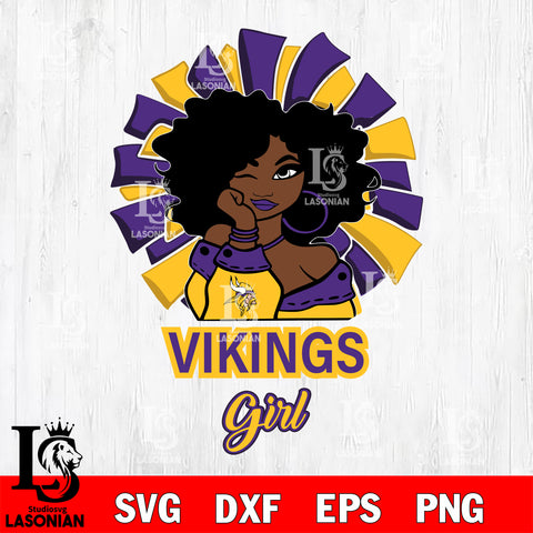 Minnesota Vikings girls svg eps dxf png file, digital download , Instant Download
