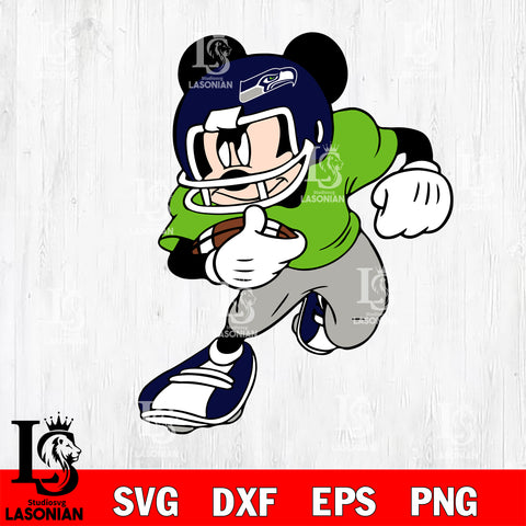 Disney Mickey Mouse Seattle Seahawks svg dxf eps png, Digital Download , Instant Download