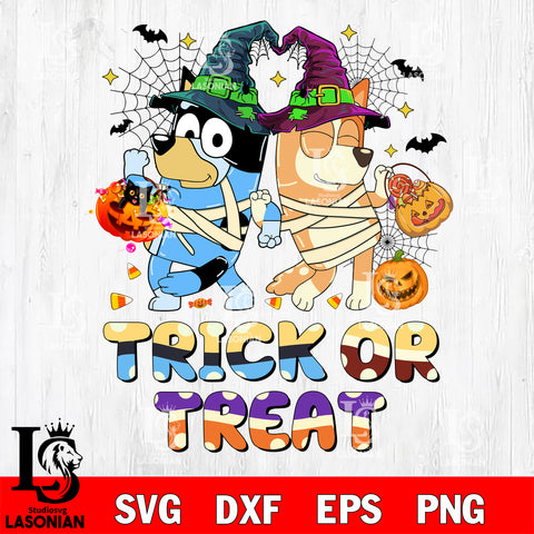 Bluey halloween svg eps dxf png file, Digital Download , Instant Download