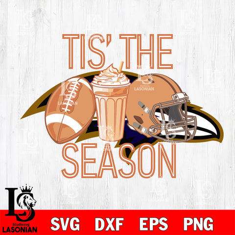 Baltimore Ravens Tis the season svg eps dxf png file, Digital Download , Instant Download