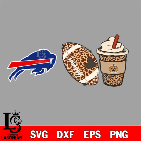 Fall Season Leopard Buffalo Bills svg, NFL svg eps dxf png file, Digital Download , Instant Download