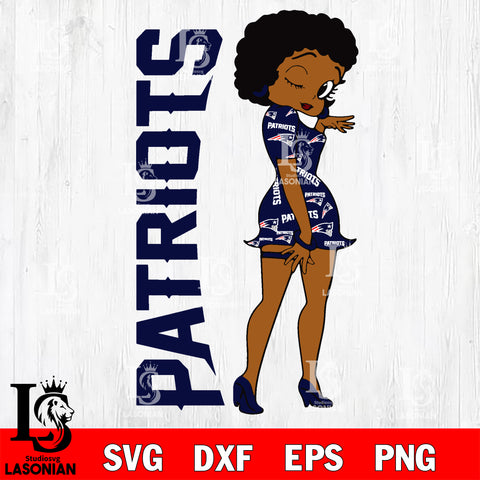 New England Patriots FASHION GIRL svg,eps,dxf,png file, Digital Download , Instant Download