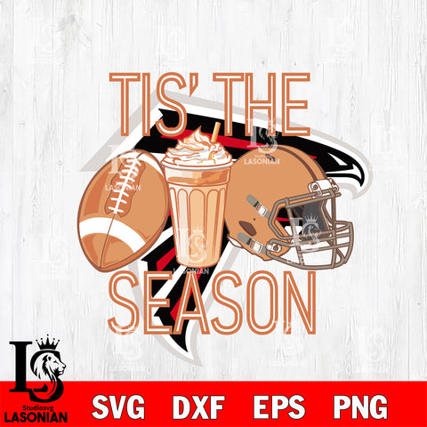 Atlanta Falcons Tis the season svg eps dxf png file, Digital Download , Instant Download