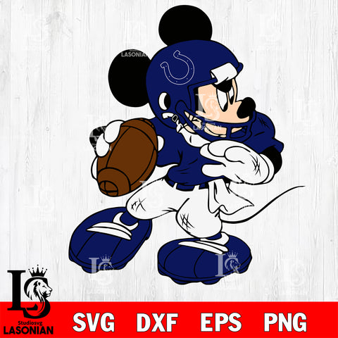 Disney Mickey Mouse Indianapolis Colts svg dxf eps png, Digital Download , Instant Download