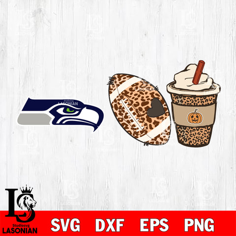 Fall Season Leopard Seattle Seahawks svg, NFL svg eps dxf png file, Digital Download , Instant Download
