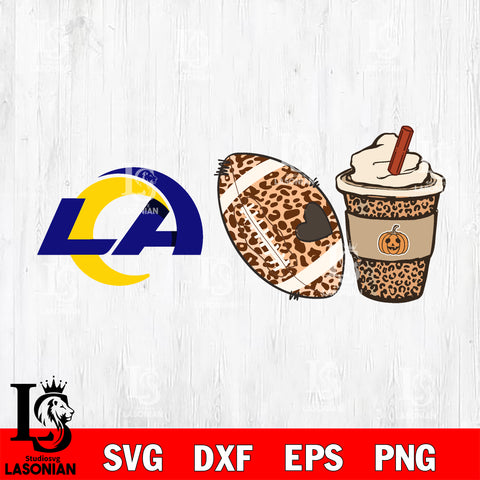 Fall Season Leopard Los Angeles Ramssvg, NFL svg eps dxf png file, Digital Download , Instant Download