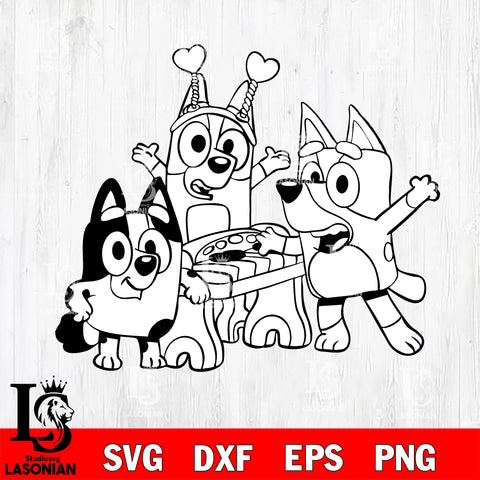 Bluey svg dxf eps png file, Digital Download , Instant Download