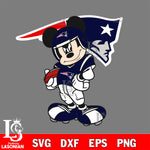 Disney Mickey Mouse New England Patriots SVG , NFL svg,eps,dxf,png file, digital download