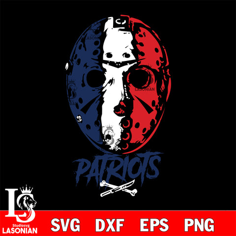 New England Patriots Jason Voorhees NFL svg eps dxf png file, digital download , Instant Download