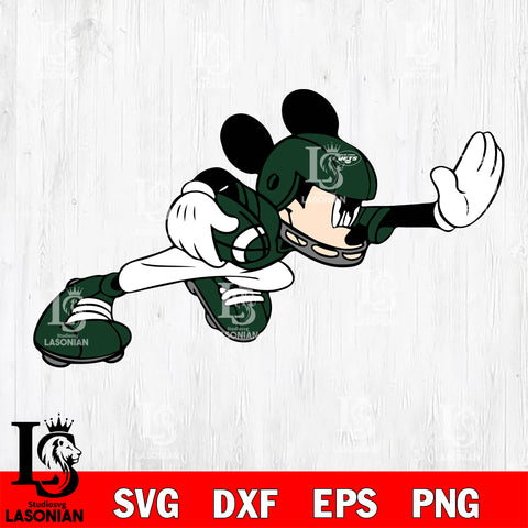 Disney Mickey Mouse New York Jets SVG , NFL svg,eps,dxf,png file, digital download