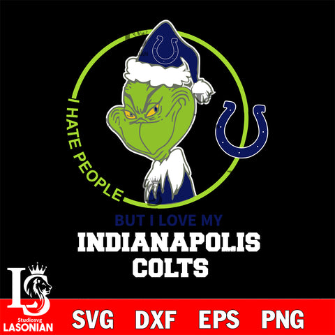 I hate people but i love my Indianapolis Colts svg, NFL svg eps dxf png file, Digital Download , Instant Download