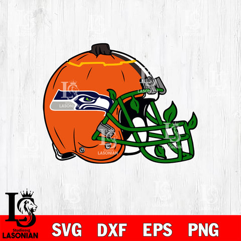 Seattle Seahawks helmet halloween svg, NFL svg eps dxf png file, Digital Download , Instant Download