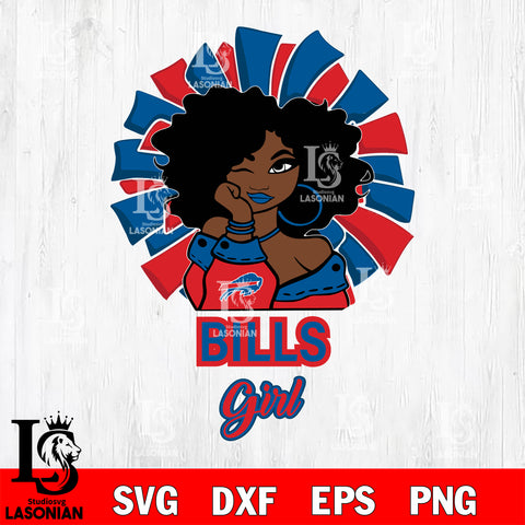 Buffalo Bills girls svg eps dxf png file, digital download , Instant Download
