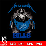 Buffalo Bills metallica svg eps dxf png file, digital download , Instant Download