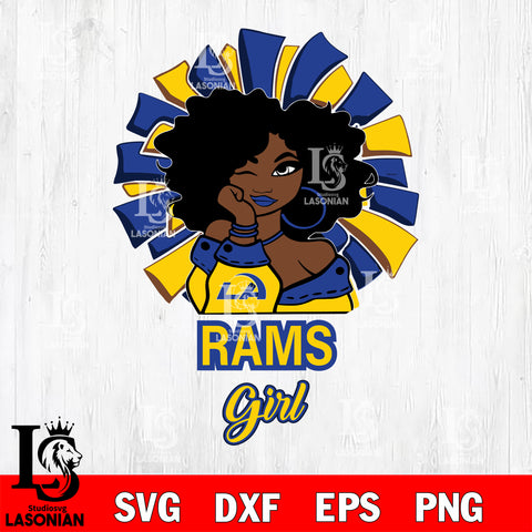 Los Angeles Rams girls svg eps dxf png file, digital download , Instant Download