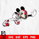 Disney Mickey Mouse Atlanta Falcons SVG , NFL svg,eps,dxf,png file, digital download