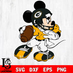 Disney Mickey Mouse Green Bay Packers svg dxf eps png, Digital Download , Instant Download