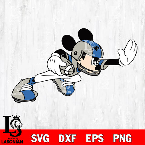 Disney Mickey Mouse Carolina Panthers SVG , NFL svg,eps,dxf,png file, digital download