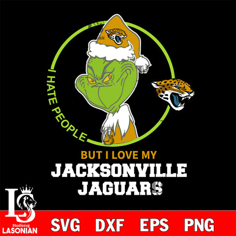I hate people but i love my Jacksonville Jaguars svg, NFL svg eps dxf png file, Digital Download , Instant Download