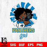 Carolina Panthers girls svg eps dxf png file, digital download , Instant Download