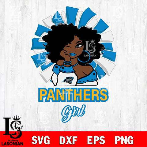 Carolina Panthers girls svg eps dxf png file, digital download , Instant Download