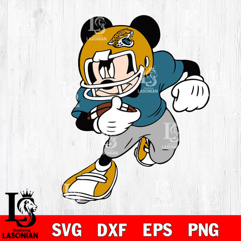 Disney Mickey Mouse Jacksonville Jaguars svg dxf eps png, Digital Download , Instant Download