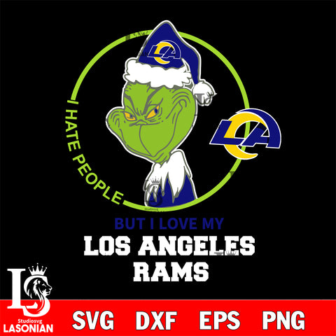 I hate people but i love my Los Angeles Rams svg, NFL svg eps dxf png file, Digital Download , Instant Download