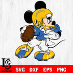 Disney Mickey Mouse Los Angeles Rams svg dxf eps png, Digital Download , Instant Download