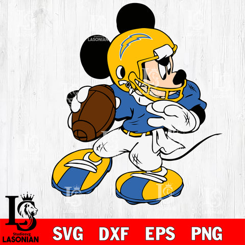 Disney Mickey Mouse Los Angeles Rams svg dxf eps png, Digital Download , Instant Download