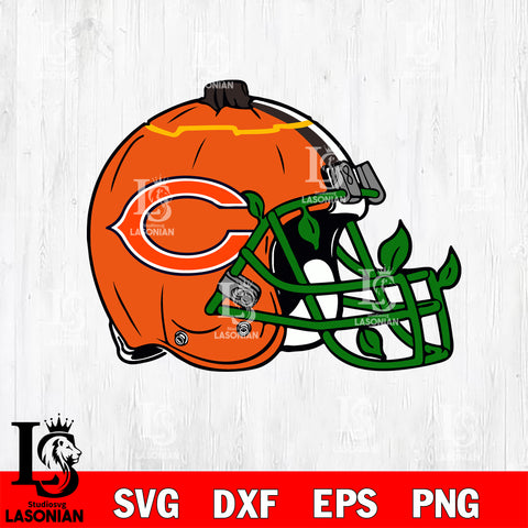 Chicago Bears helmet halloween svg, NFL svg eps dxf png file, Digital Download , Instant Download