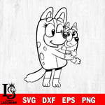 Bluey svg dxf eps png file, Digital Download , Instant Download