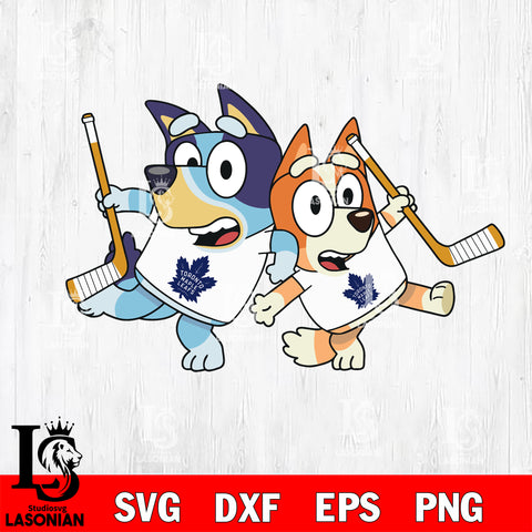 Bluey Toronto Maple Leafs svg dxf eps png file, Digital Download , Instant Download
