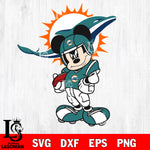 Disney Mickey Mouse Miami Dolphins SVG , NFL svg,eps,dxf,png file, digital download