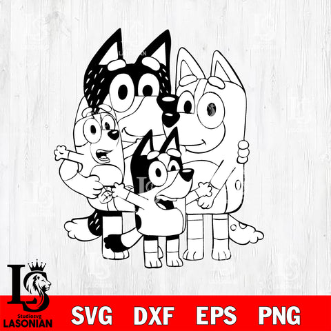 Bluey svg dxf eps png file, Digital Download , Instant Download