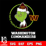 I hate people but i love my Washington Commanders svg, NFL svg eps dxf png file, Digital Download , Instant Download