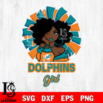 Miami Dolphins girls svg eps dxf png file, digital download , Instant Download