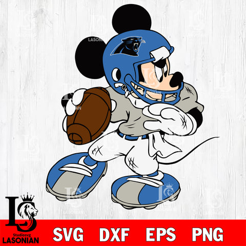 Disney Mickey Mouse Carolina Panthers svg dxf eps png, Digital Download , Instant Download