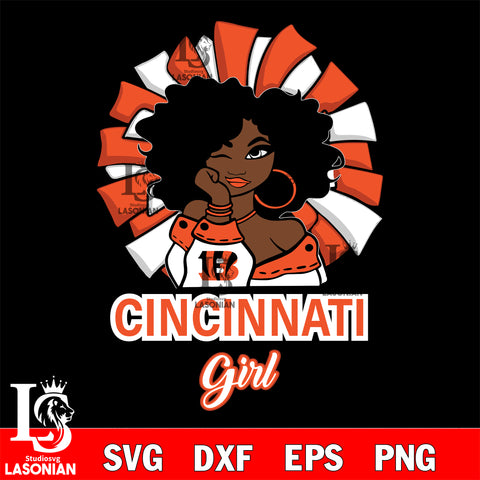 Cincinnati Bengals girls svg eps dxf png file, digital download , Instant Download