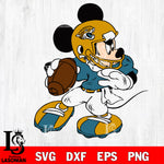 Disney Mickey Mouse Jacksonville Jaguars svg dxf eps png, Digital Download , Instant Download