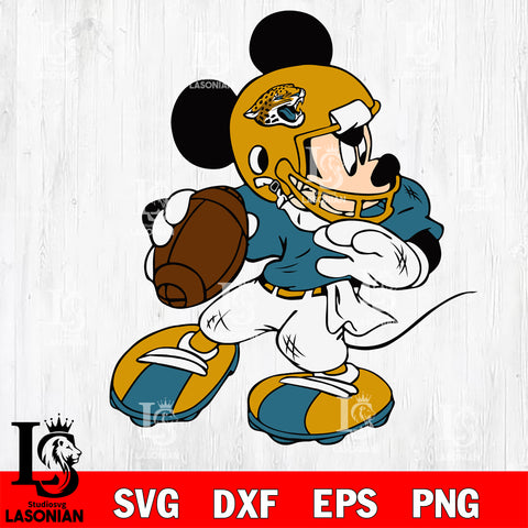 Disney Mickey Mouse Jacksonville Jaguars svg dxf eps png, Digital Download , Instant Download