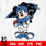 Disney Mickey Mouse Carolina Panthers SVG , NFL svg,eps,dxf,png file, digital download