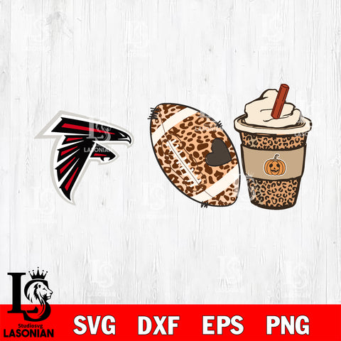 Fall Season Leopard Atlanta Falcons svg, NFL svg eps dxf png file, Digital Download , Instant Download