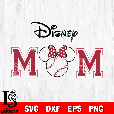 Disney mom baseball svg eps dxf png file, Digital Download, Instant Download