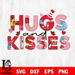 Hugs and kisses svg, Dr seuss valentine svg eps dxf png file, digital download