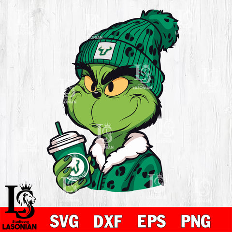 Boujee grinch SOUTH FLORIDA BULLS svg eps dxf png file, Digital Download