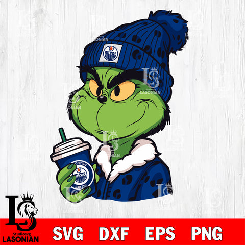 Boujee grinch Edmonton Oilers svg dxf eps png file, Digital Download , Instant Download